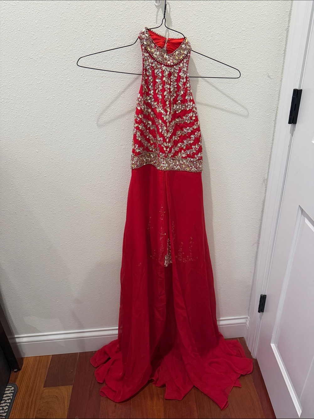Red Pageant Fun Fashion Dress with Cape